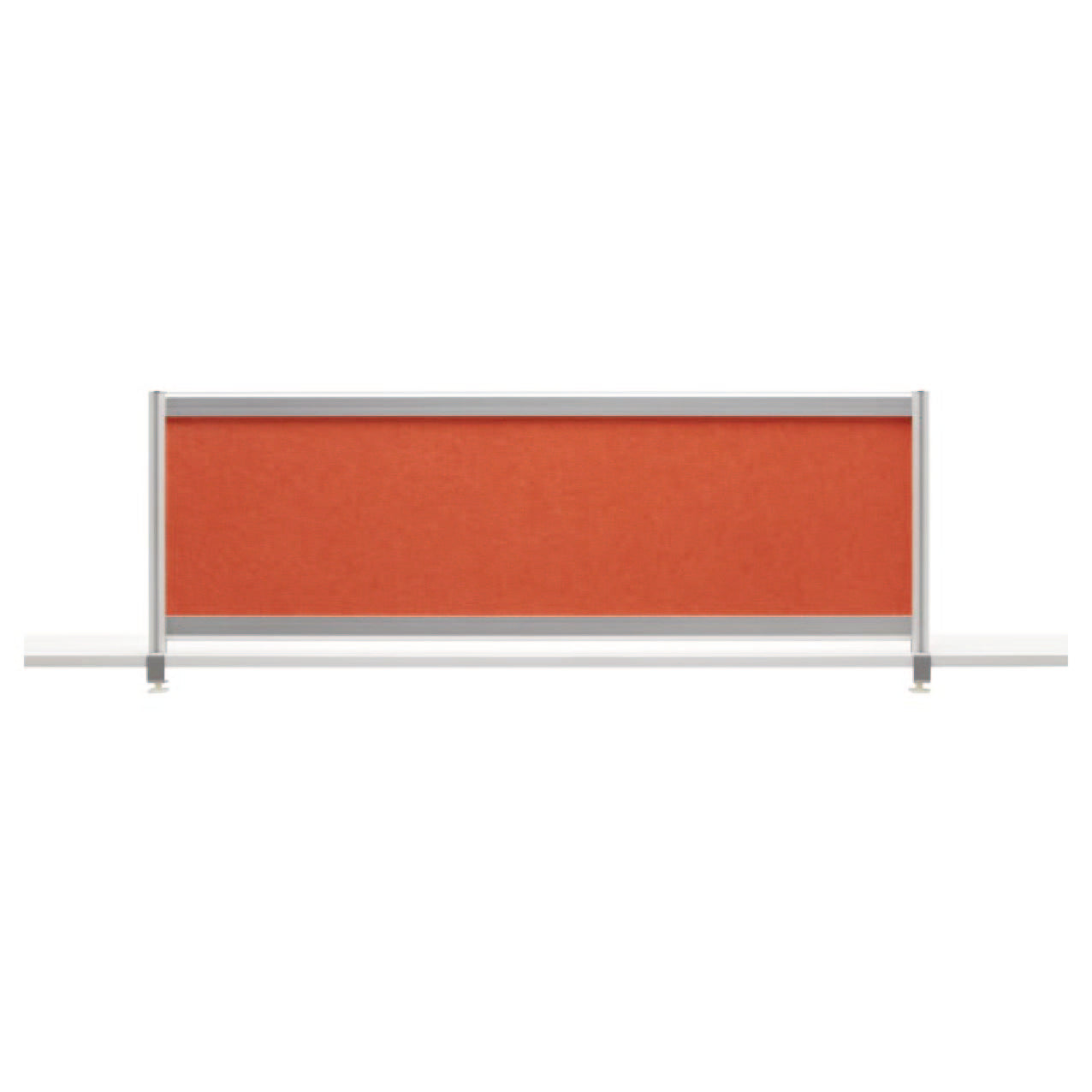 Acoustic table divider with aluminum profile