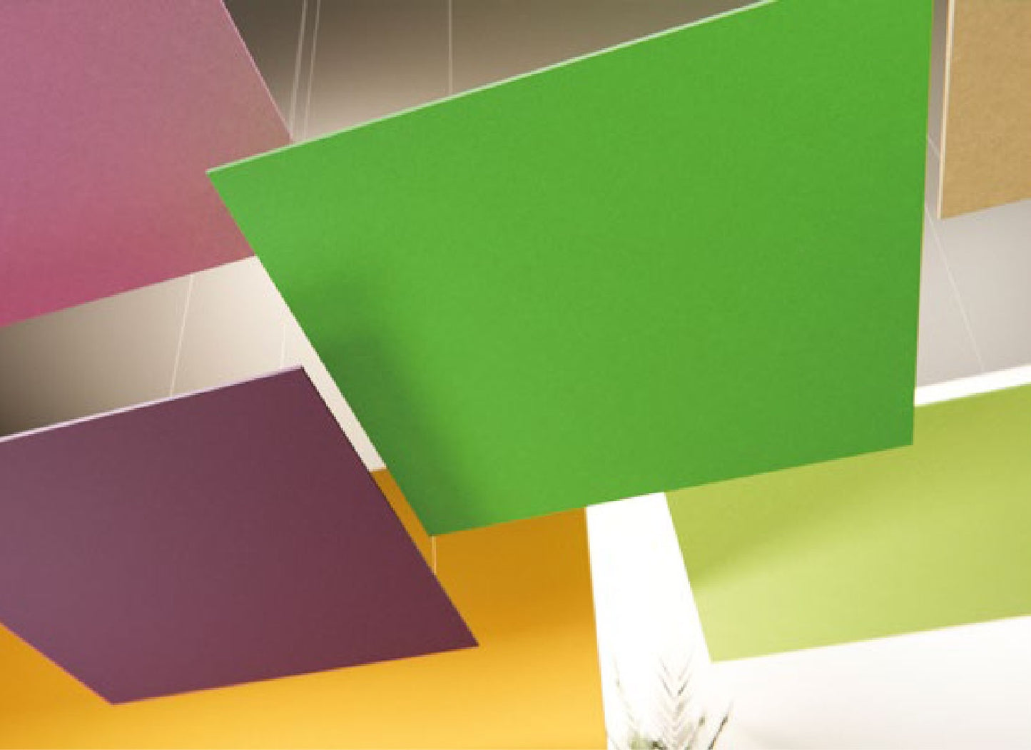 Suspended acoustic panels