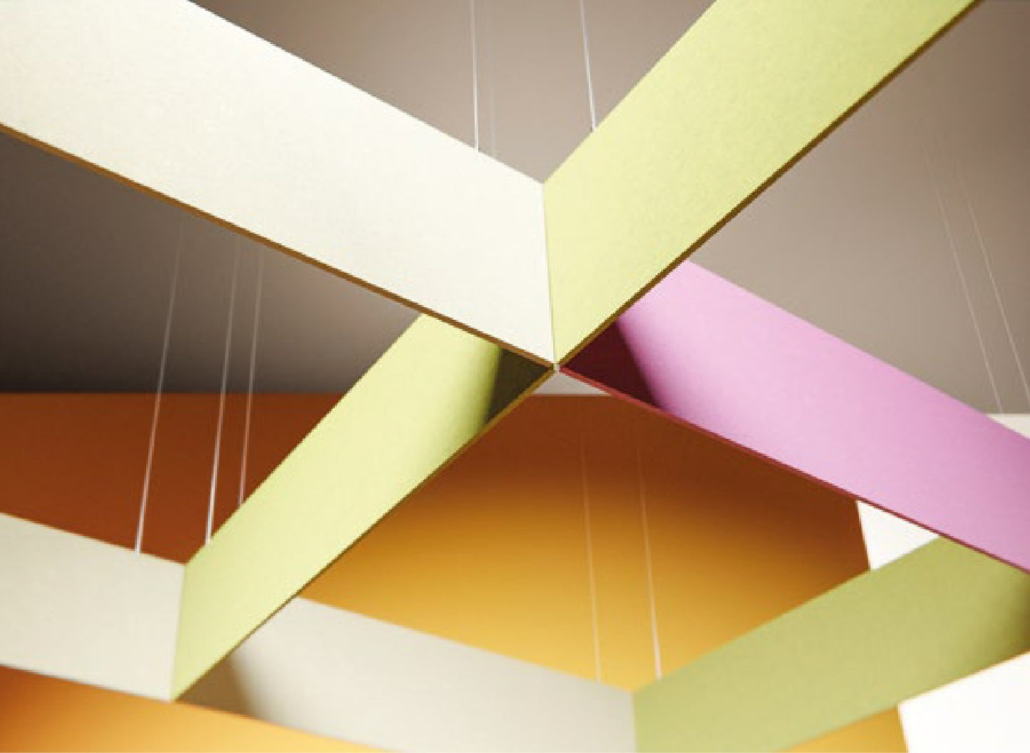 Suspended acoustic panels