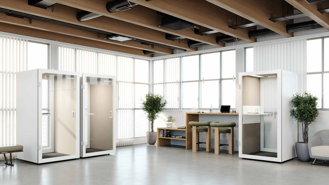 Soluciones acústicas para oficinas híbridas con cabinas insonorizadas profesionales