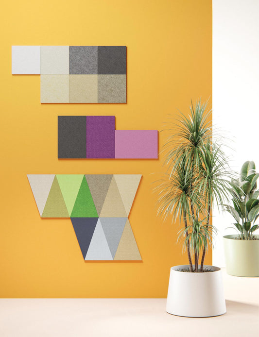 Acoustic pieces of different shapes 