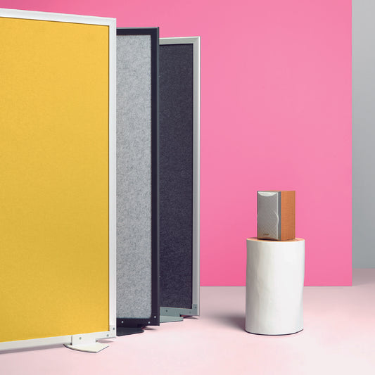 Acoustic panel type screen 