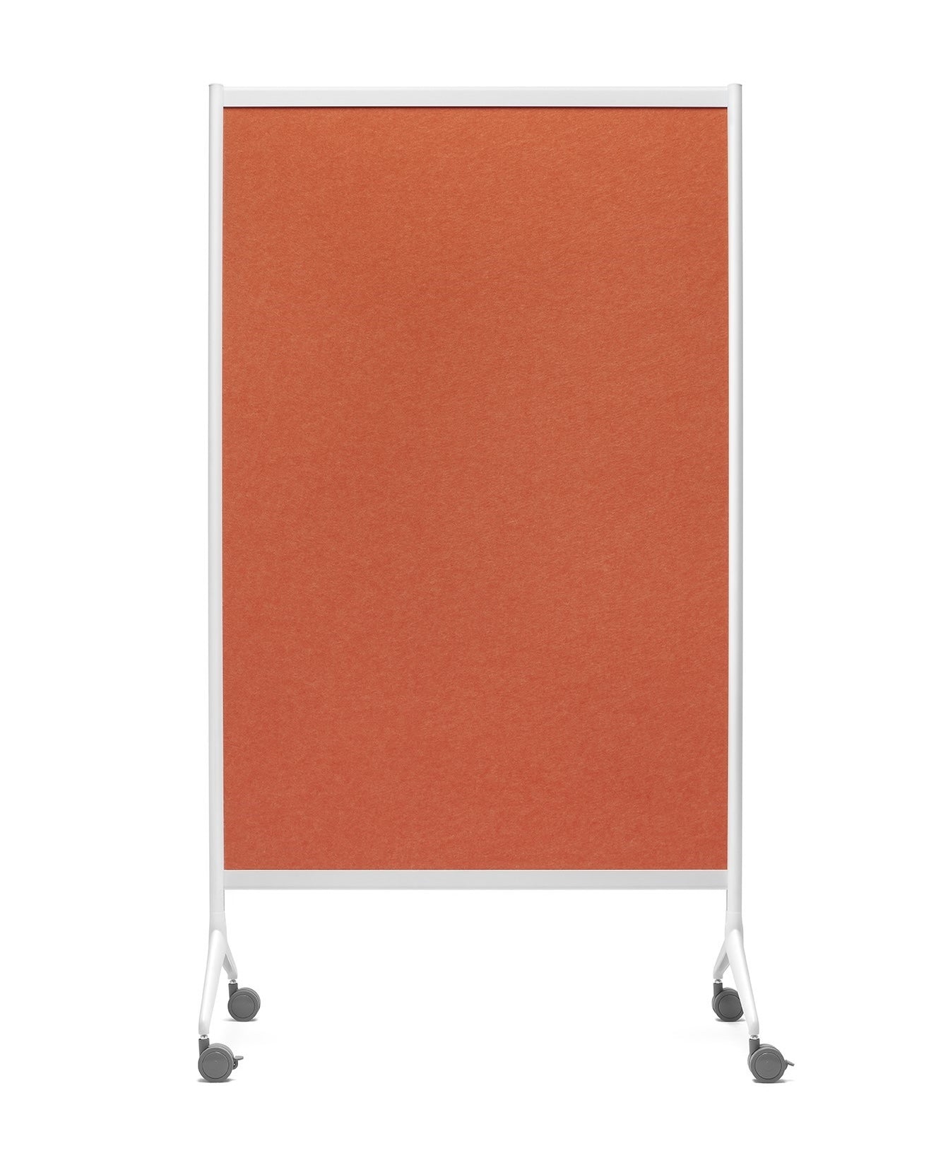 Acoustic screen with wheel support and aluminum profile 
