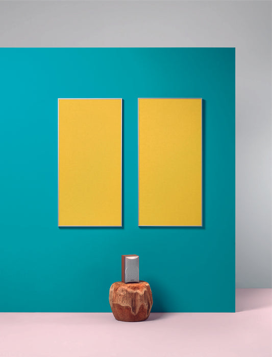 Acoustic wall panel with aluminum profile 